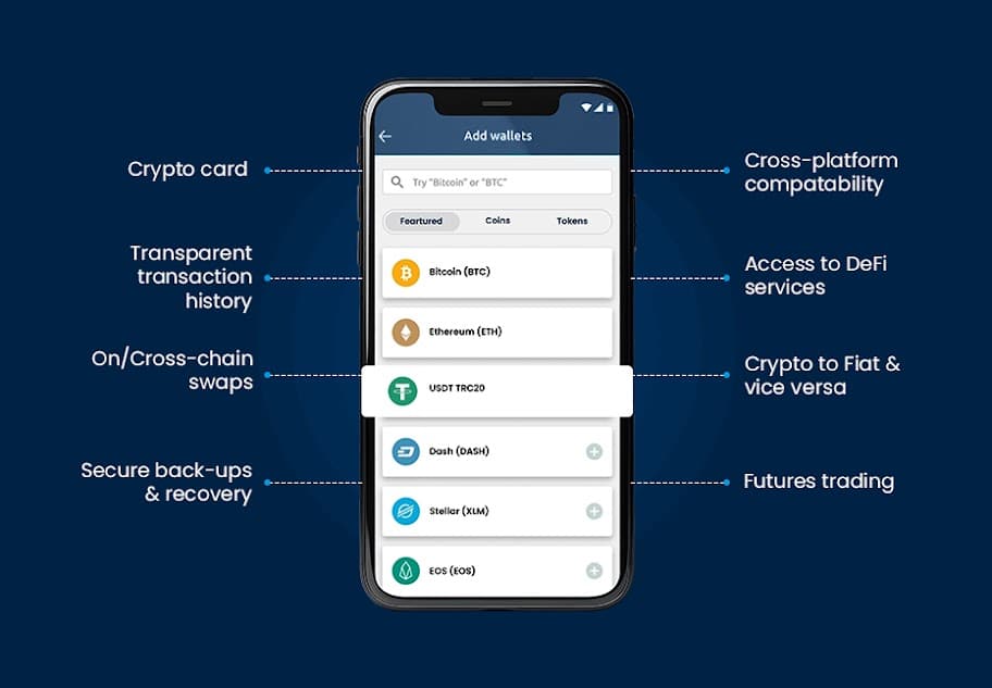 Feature of the USDT TRC20 Wallet