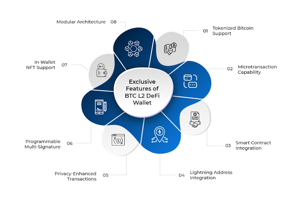 Features of BTC L2 DeFi Wallet 