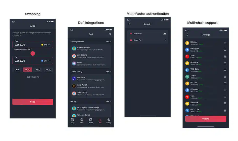 Advanced Features of Crypto Wallet App 