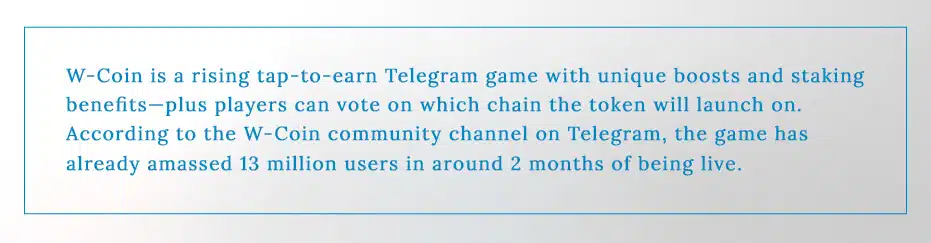 Image--W-Coin Tap to Earn Telegram Game Development