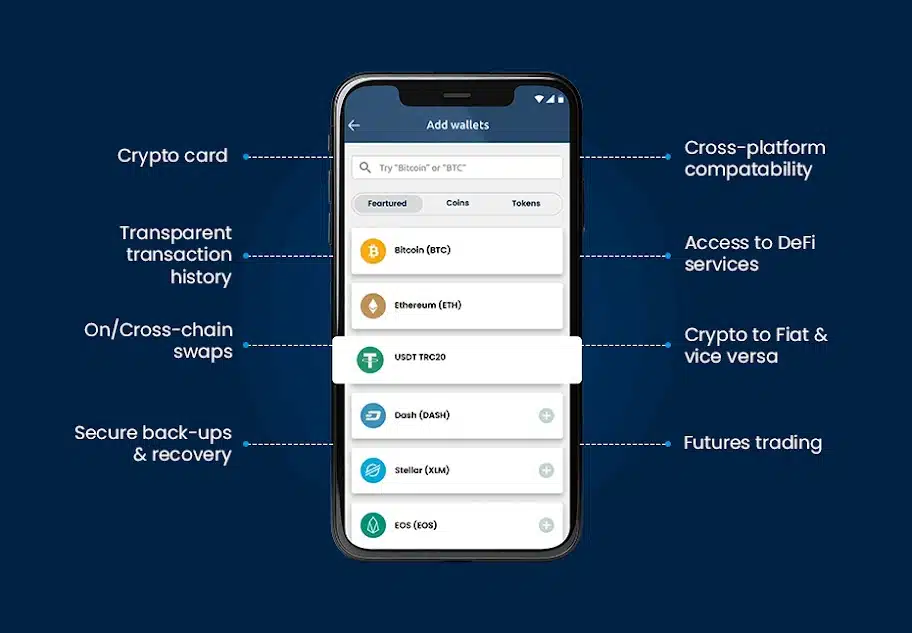 Feature of the USDT TRC20 Wallet